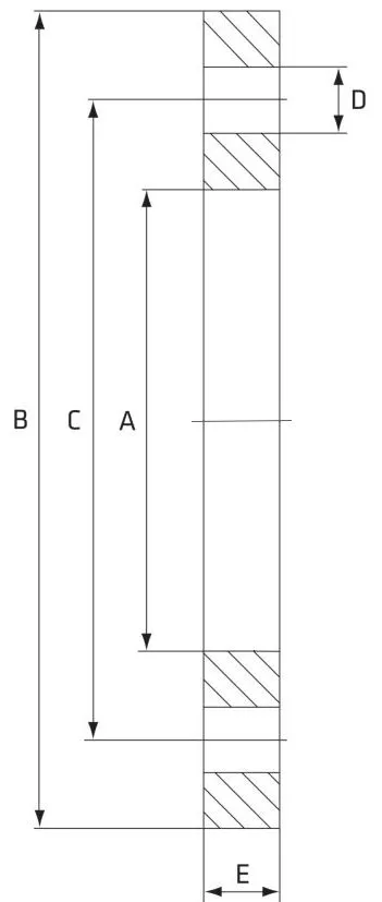 Measuring a flange