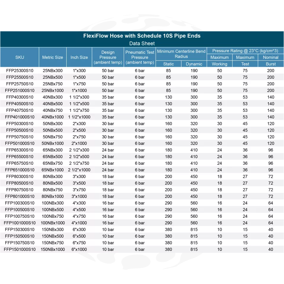FlexiFlow Hose with Schedule 10S Pipe Ends-1