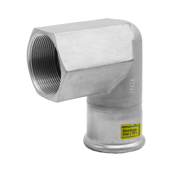 RapidPress Gas Female BSP Elbow 90°