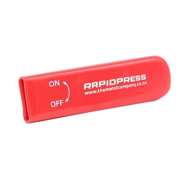 RapidPress Red Ball Valve Handle Sleeve