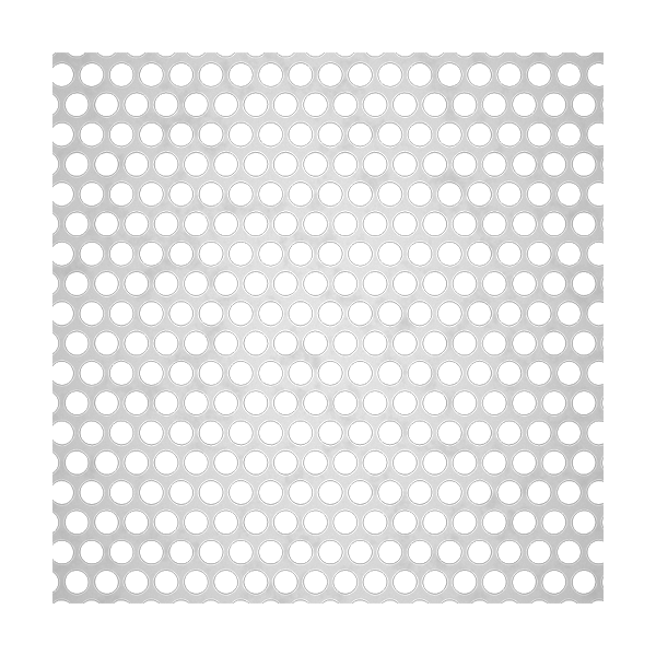 Stainless Perforated Sheet - Round Holes (Sample)