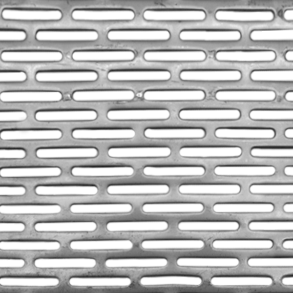 Stainless Perforated Sheet - Slotted Holes (Sample)