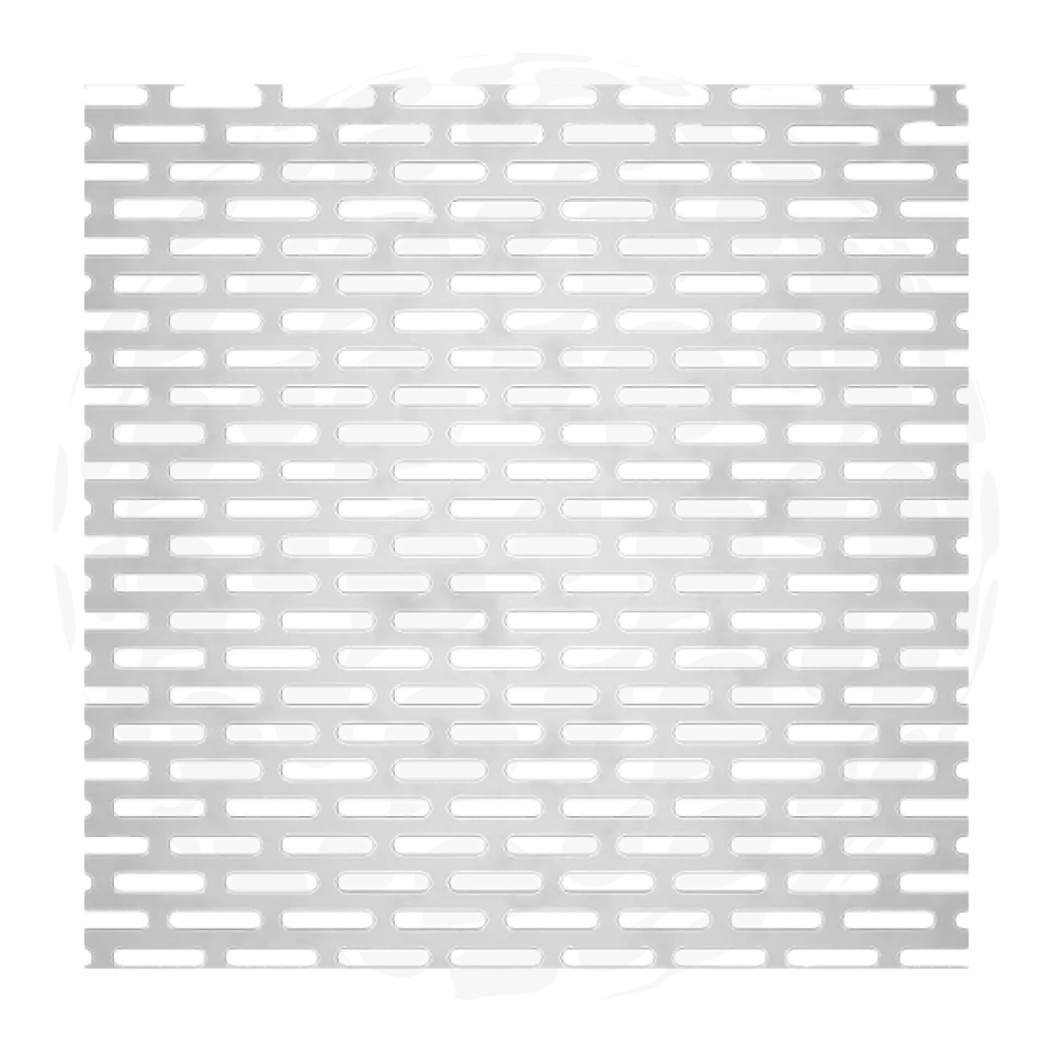 Stainless Perforated Sheet - Slotted Holes