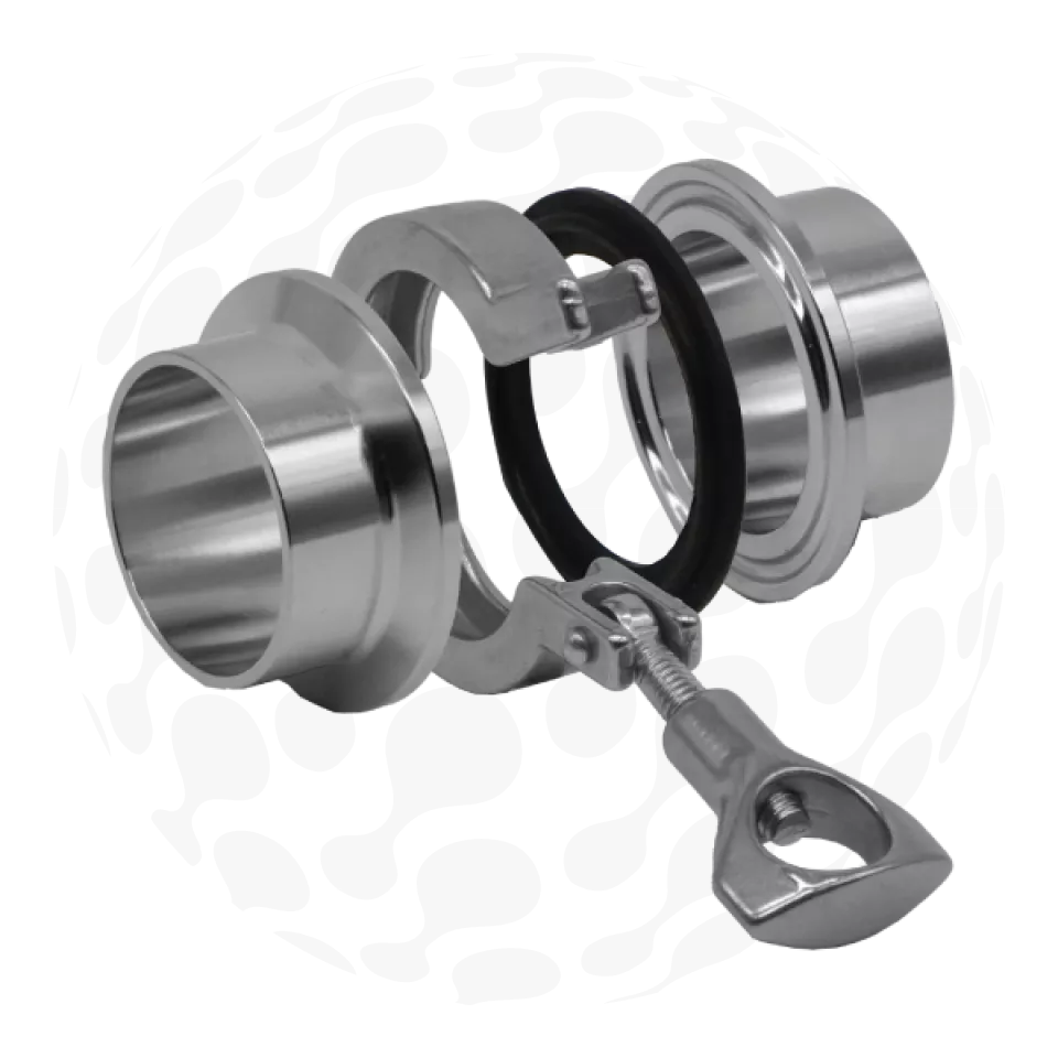 Tri Clover Union with Medium Ferrule - EPDM